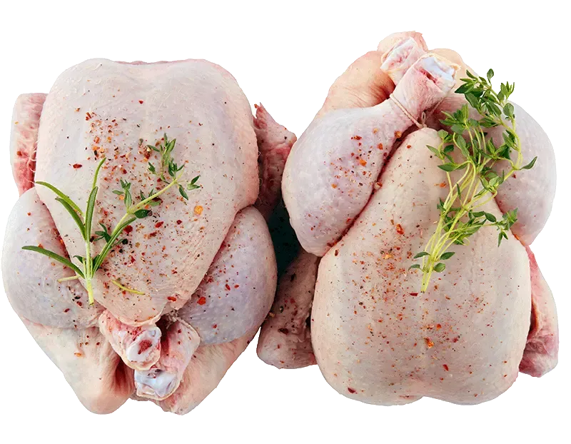 Vers vlees van pluimvee: vleeskuikens